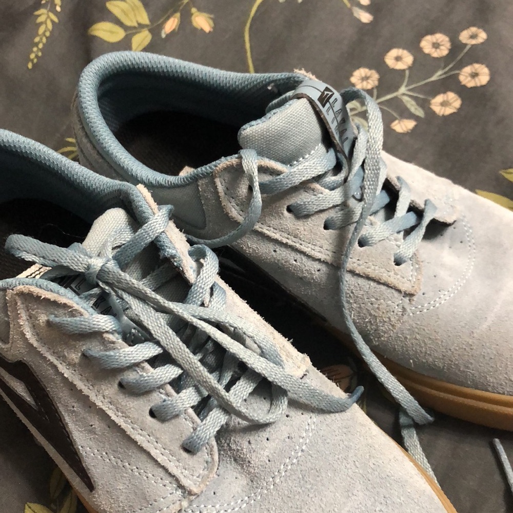 Lakai Limited Griffin Skate Shoes/Sneakers in Light Blue Suede and Brown - Picture 15 of 15